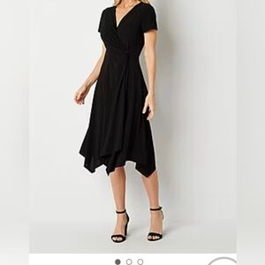 Perceptions New York  Classic Black Midi Dress